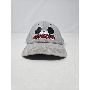 Disney Mickey Mouse Grandpa Gray Jersey Adjustable Baseball Cap Hat Size Adult